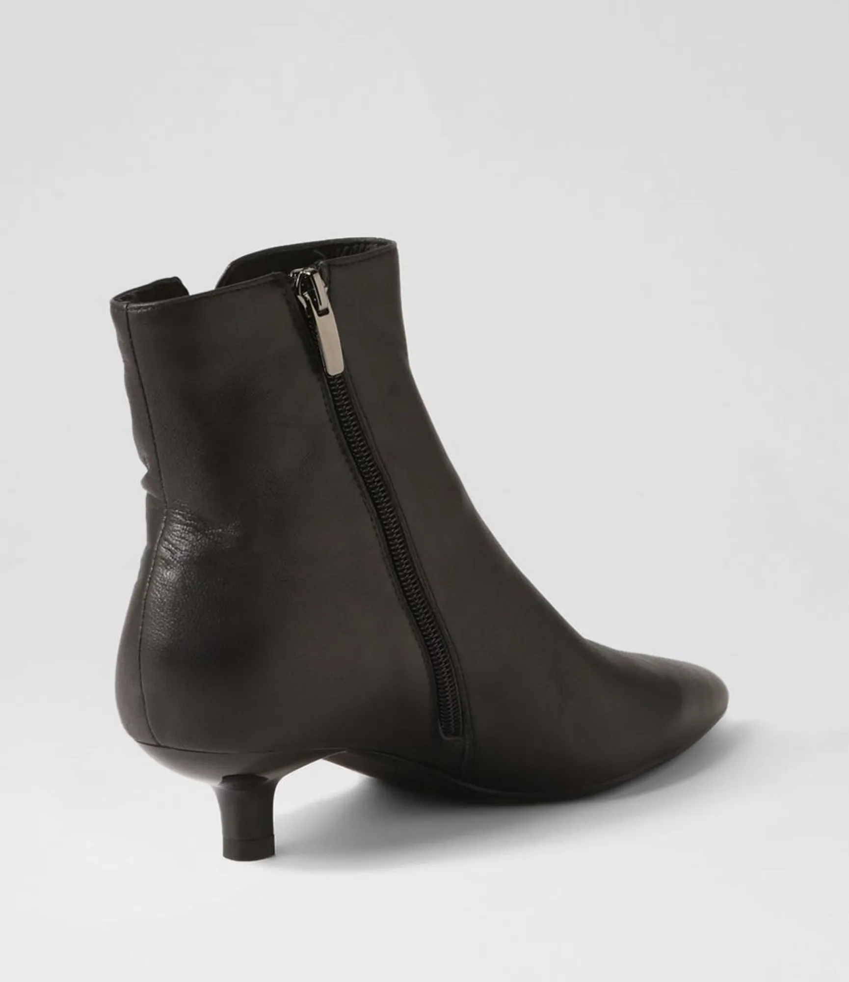 Fashion Midas Shoes Cleris Black Leather Ankle Boots
