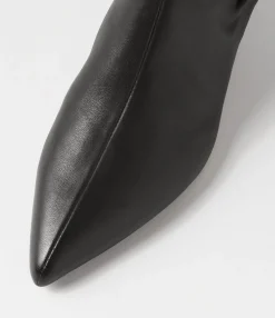 Fashion Midas Shoes Cleris Black Leather Ankle Boots