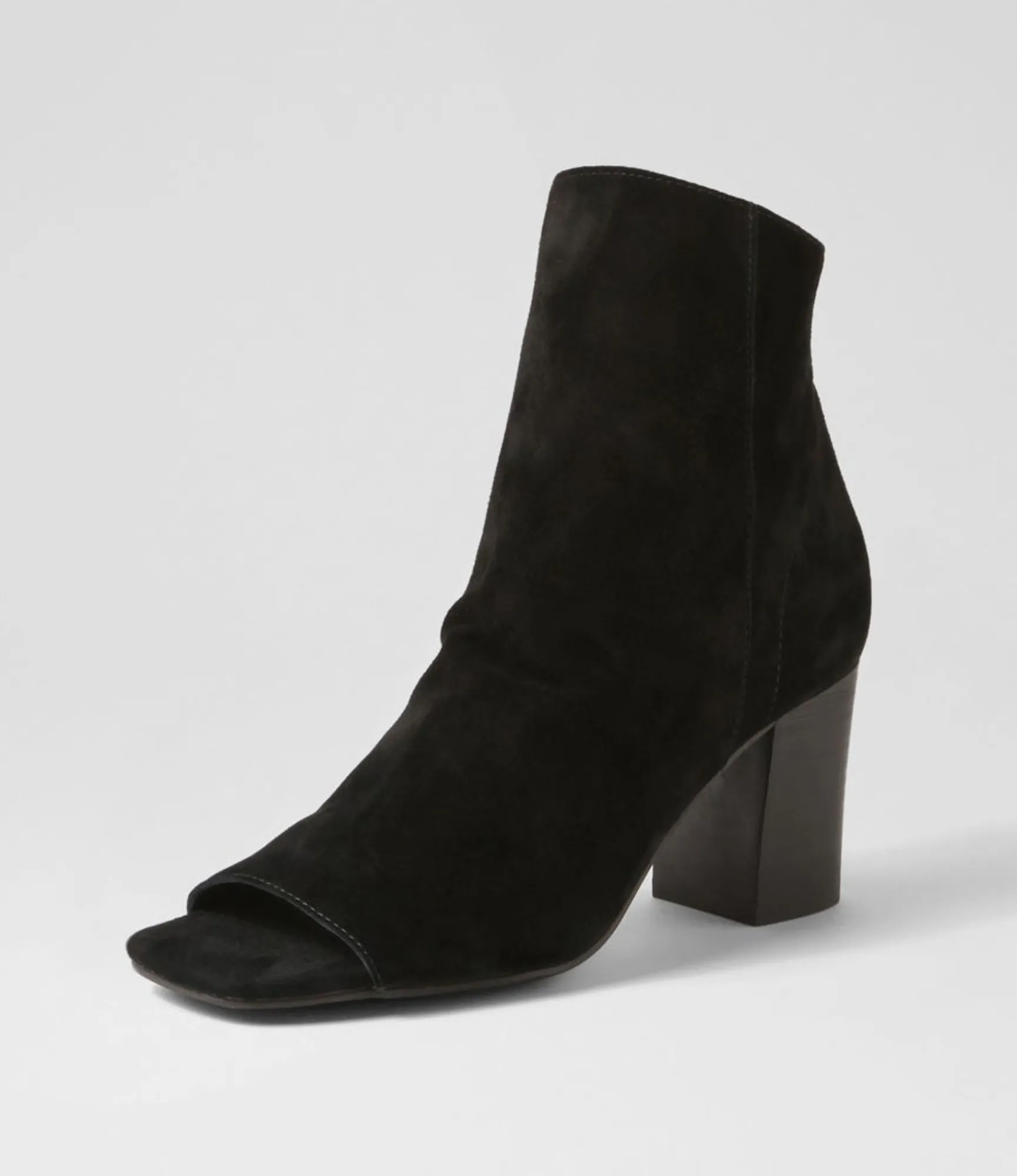 Store Midas Shoes Clint Black Suede Sandals