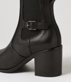 Cheap Midas Shoes Cloi Black Leather Chelsea Boots