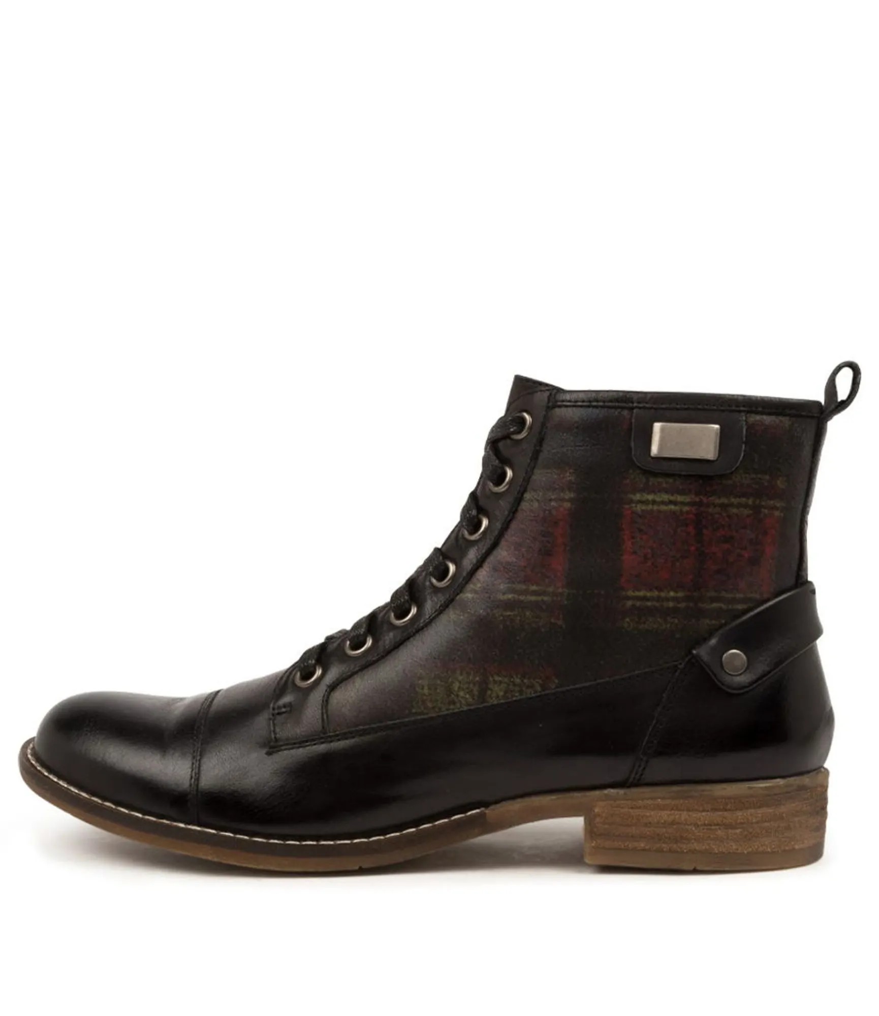 Best Midas Shoes Cyber Black-Shiraz Tartan