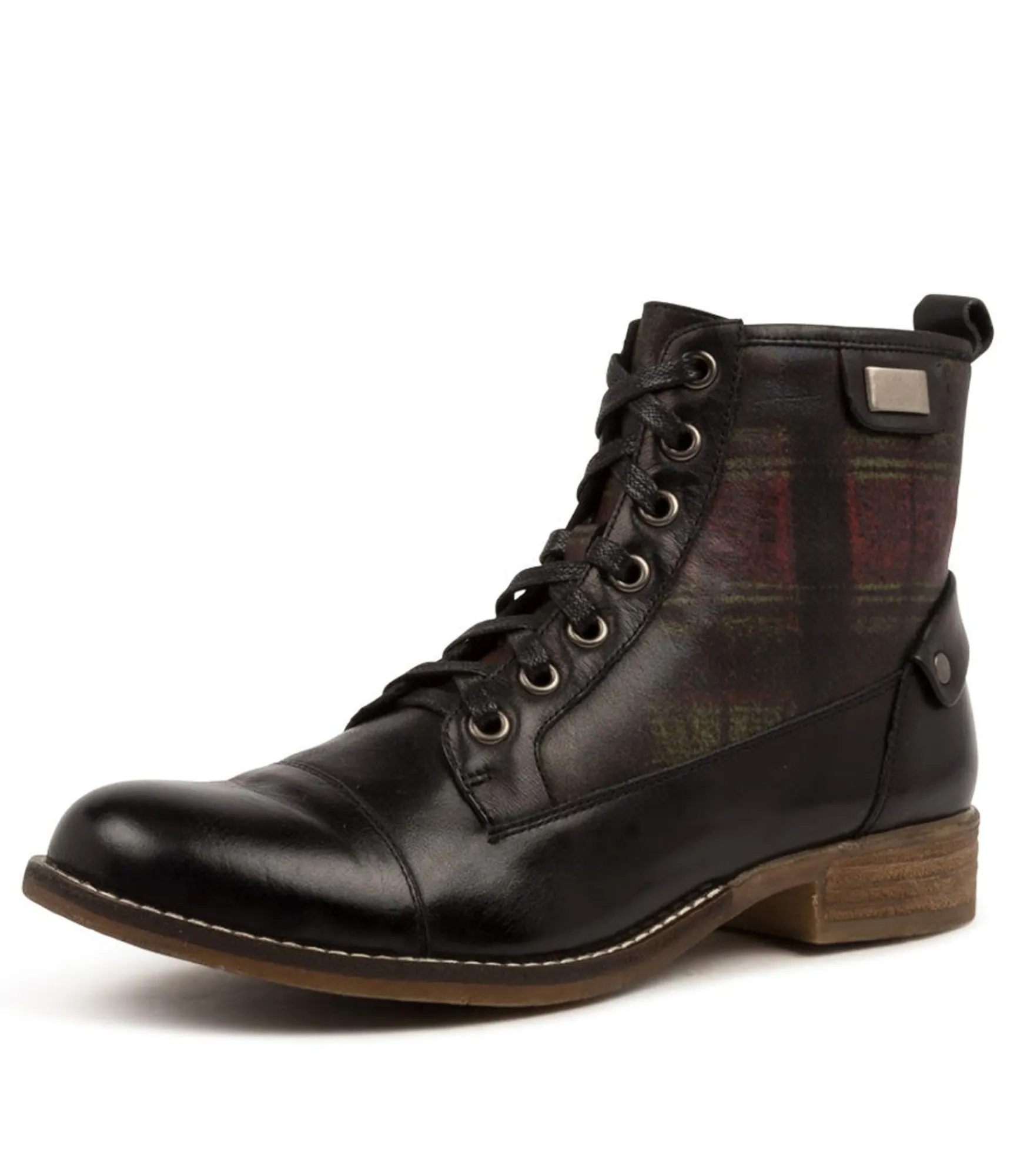 Best Midas Shoes Cyber Black-Shiraz Tartan