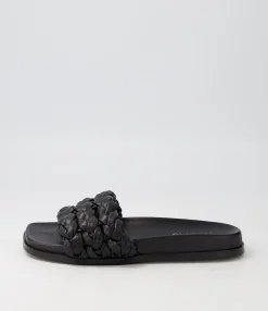 Cheap Midas Shoes Daere Black Slides