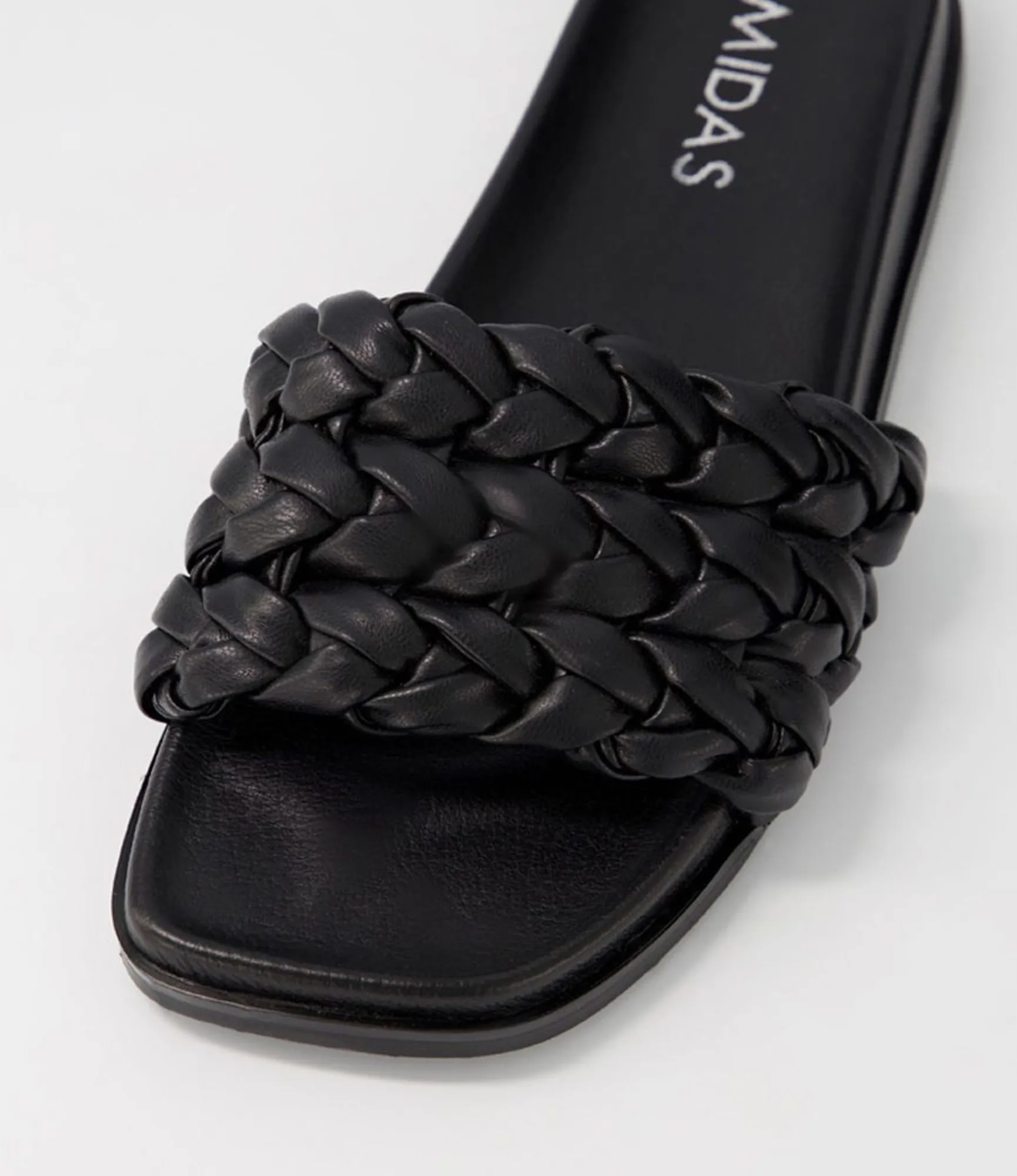 Cheap Midas Shoes Daere Black Slides