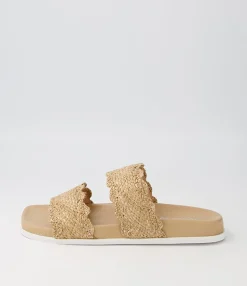 Hot Midas Shoes Daintee Natural Fabric Slides