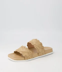 Hot Midas Shoes Daintee Natural Fabric Slides