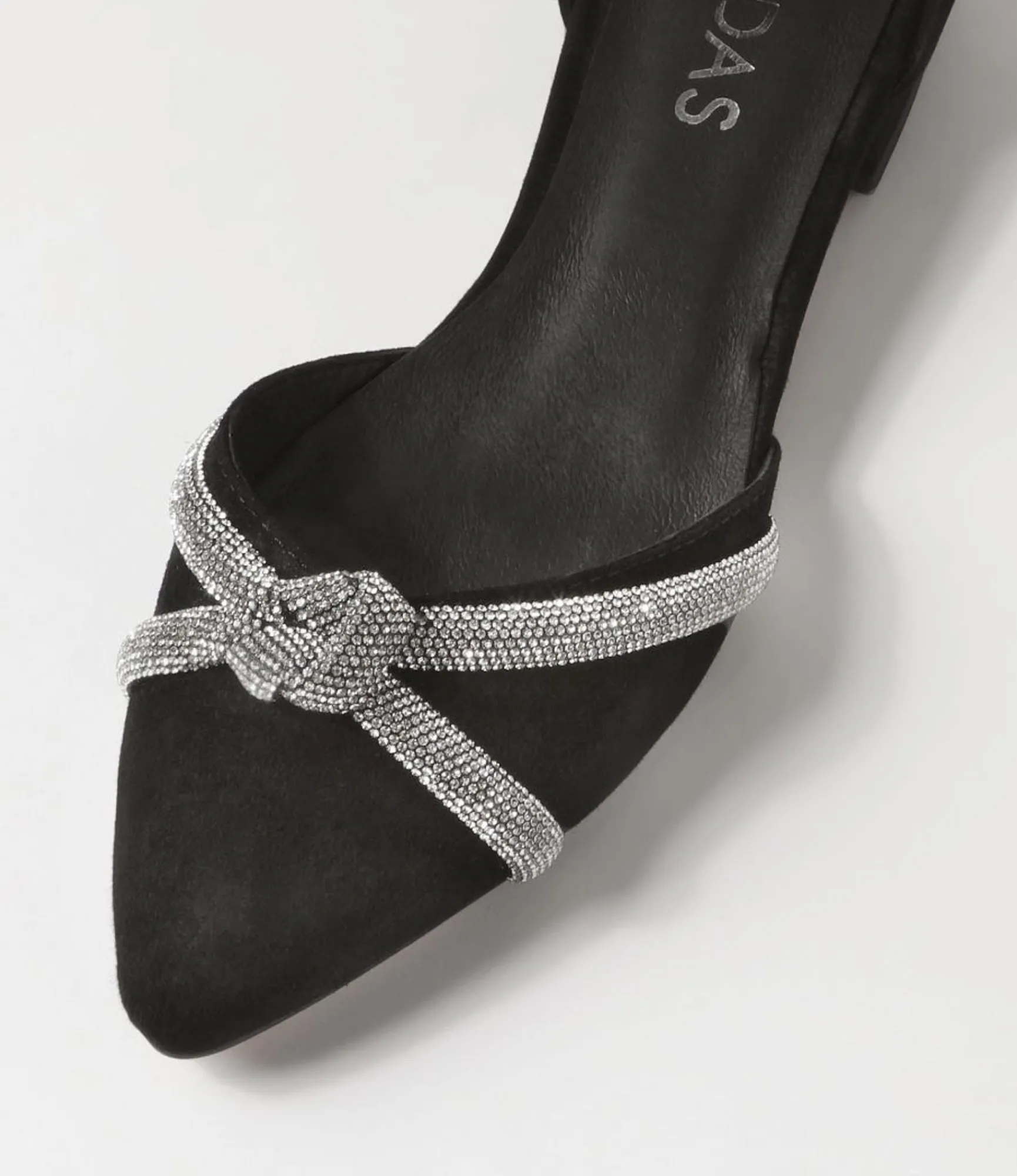 Cheap Midas Shoes Dallace Black Suede Flat Shoes