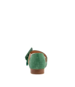 Fashion Midas Shoes Daphni Emerald Woven Flat Shoes
