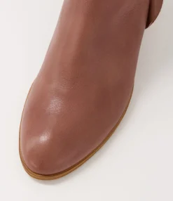 Best Sale Midas Shoes Darcey Rosewood Leather Ankle Boots Nh