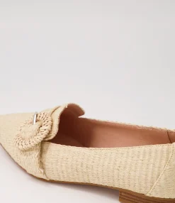 Best Sale Midas Shoes Demira Cream Woven Flat Shoes