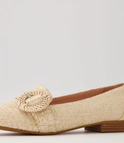 Best Sale Midas Shoes Demira Cream Woven Flat Shoes