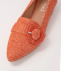 Online Midas Shoes Demira Tangerine Woven Flat Shoes