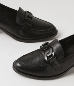 Store Midas Shoes Dervie Black Leather Heels