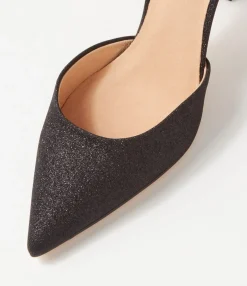 Sale Midas Shoes Dialla Black Glitter Sandals