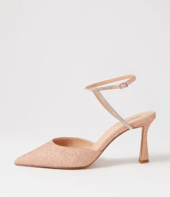 Best Midas Shoes Dialla Nude Glitter Sandals