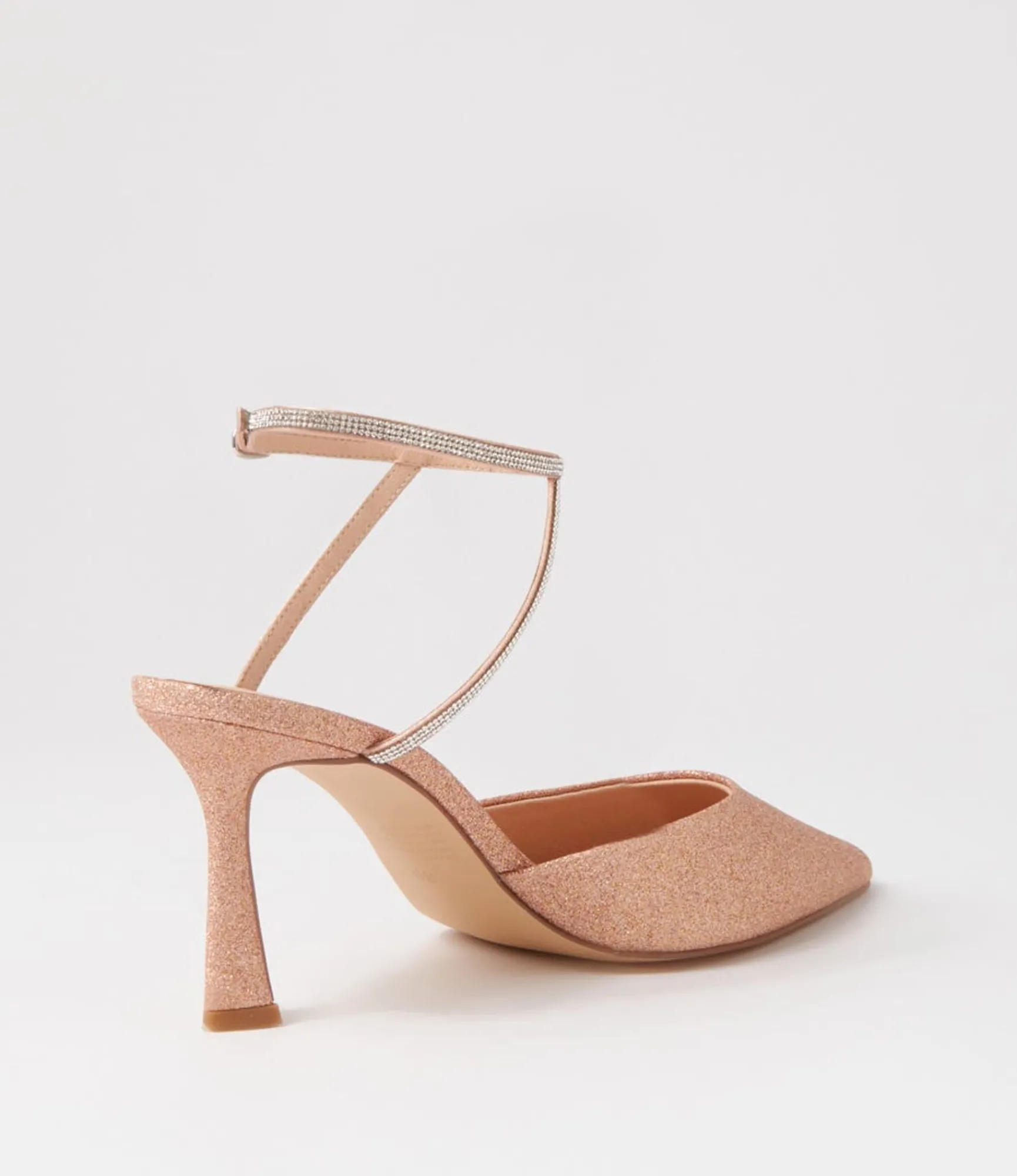Best Midas Shoes Dialla Nude Glitter Sandals