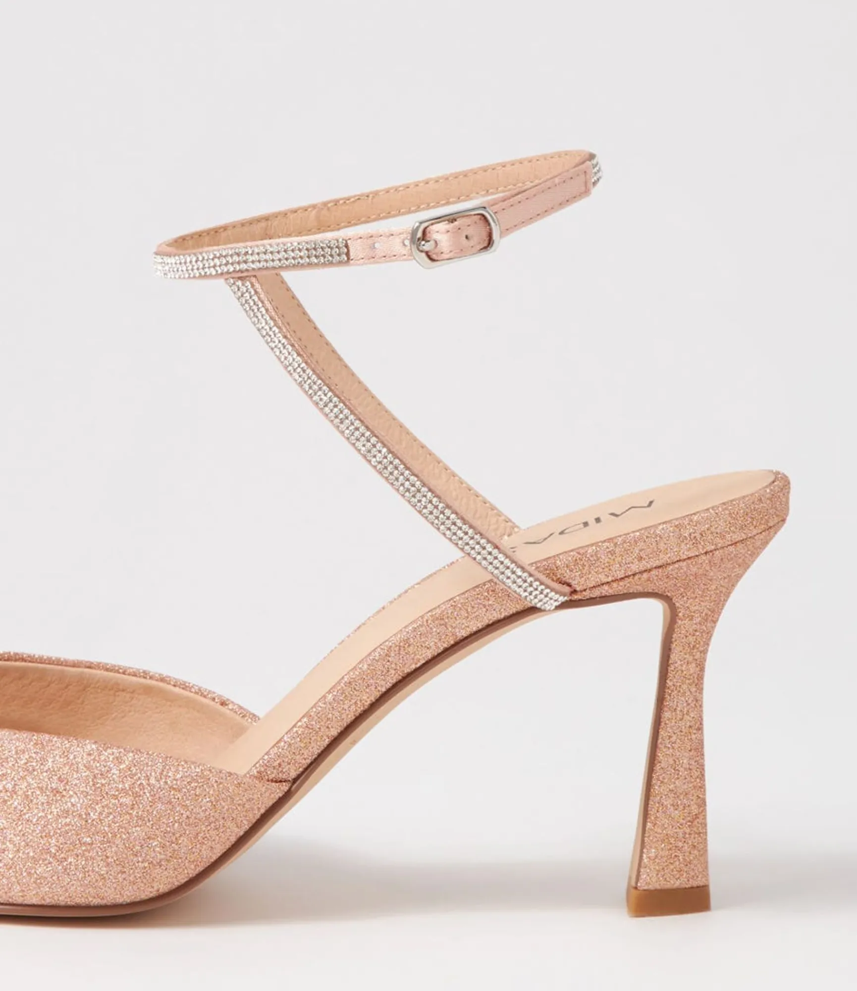 Best Midas Shoes Dialla Nude Glitter Sandals