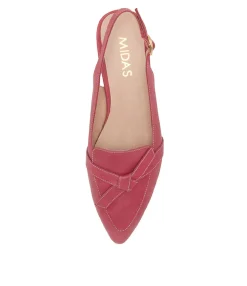 New Midas Shoes Dido Fuchsia Leather Loafers