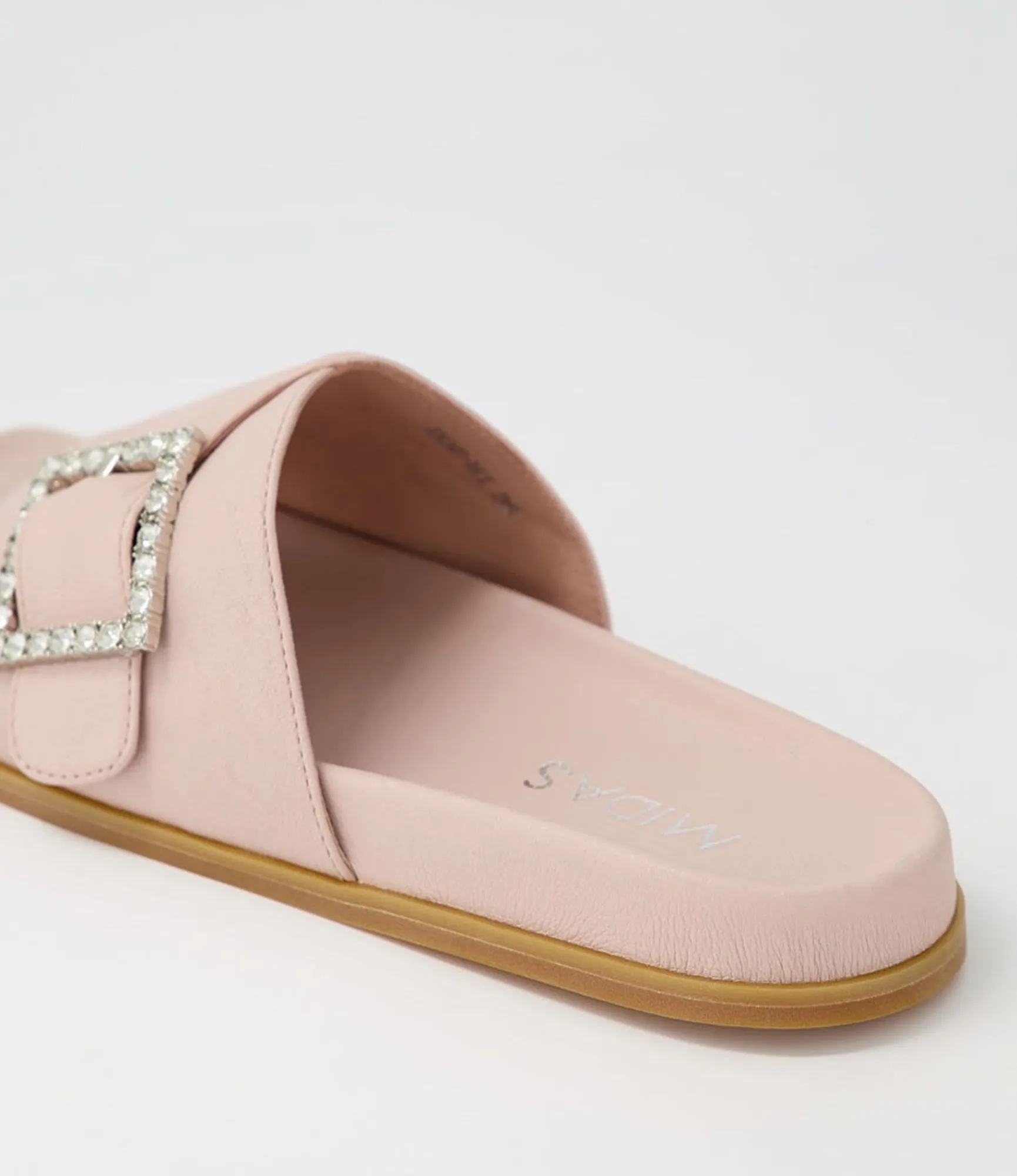 Cheap Midas Shoes Doe Rose Leather Slides