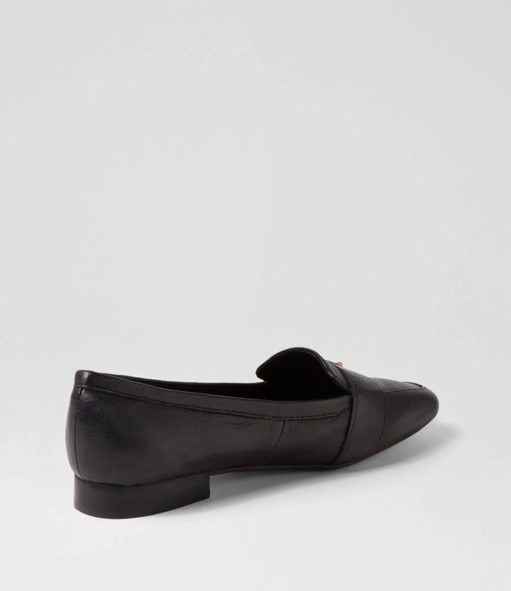 Best Sale Midas Shoes Dorees Black Leather Loafers