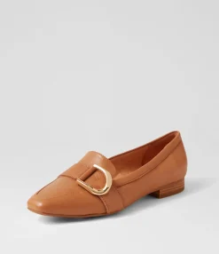 Best Midas Shoes Dorees Dark Tan Leather Loafers