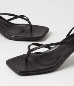 Flash Sale Midas Shoes Drewe Black Leather Sandals