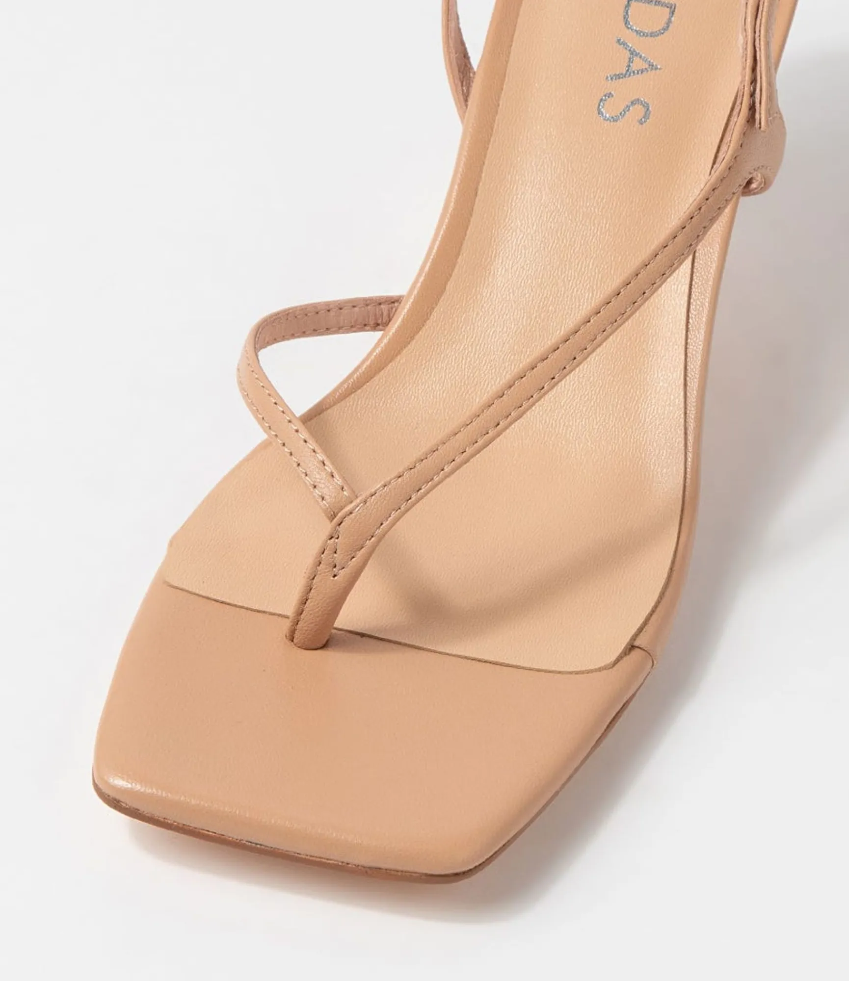 Discount Midas Shoes Drewe Nude Leather Sandals