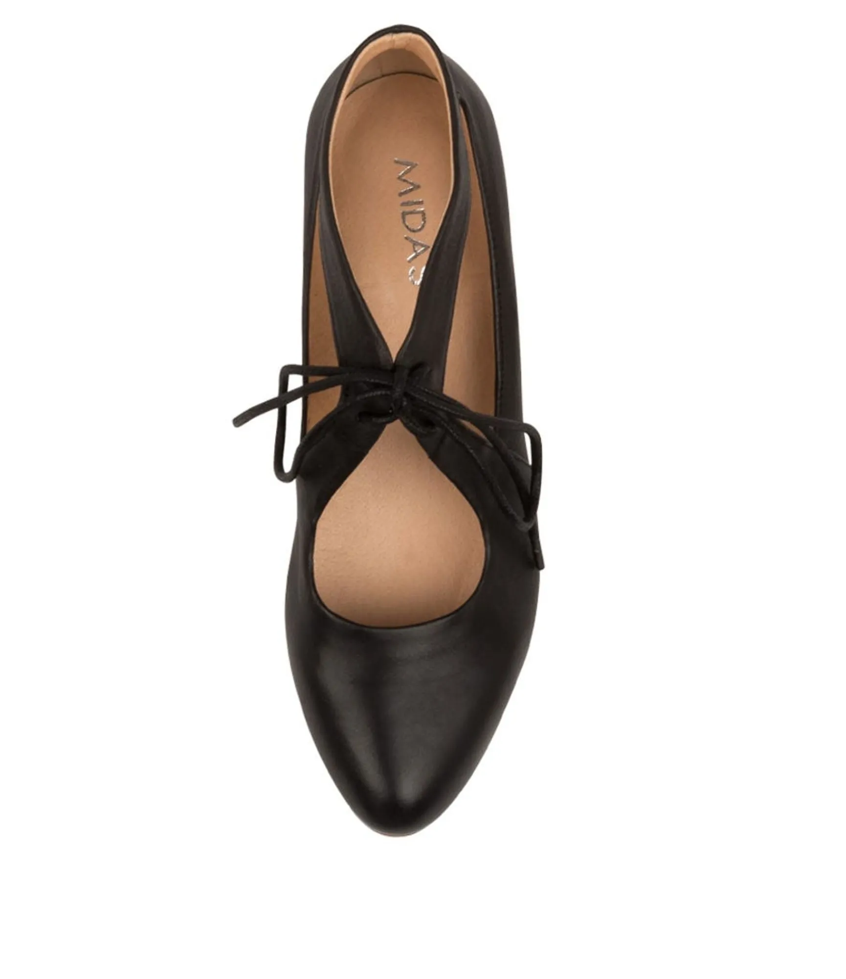 Cheap Midas Shoes Earing Black Leather