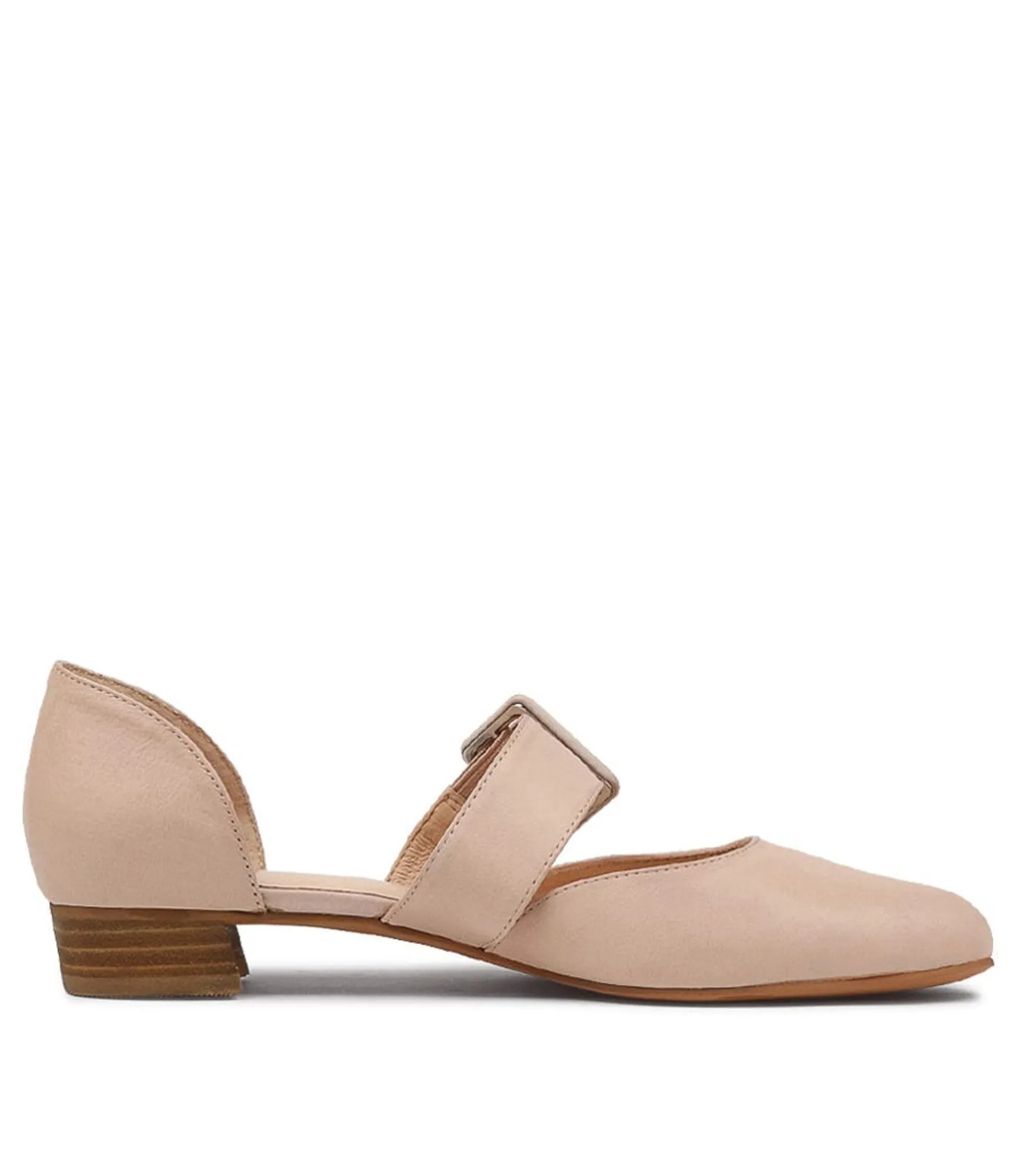 Best Midas Shoes Ebbie Cafe Leather Flat Shoes