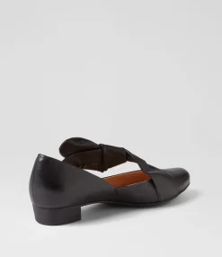 Outlet Midas Shoes Ebbis Black Leather Flat Shoes