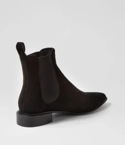 Best Midas Shoes Egor Black Suede Elastic Chelsea Boots