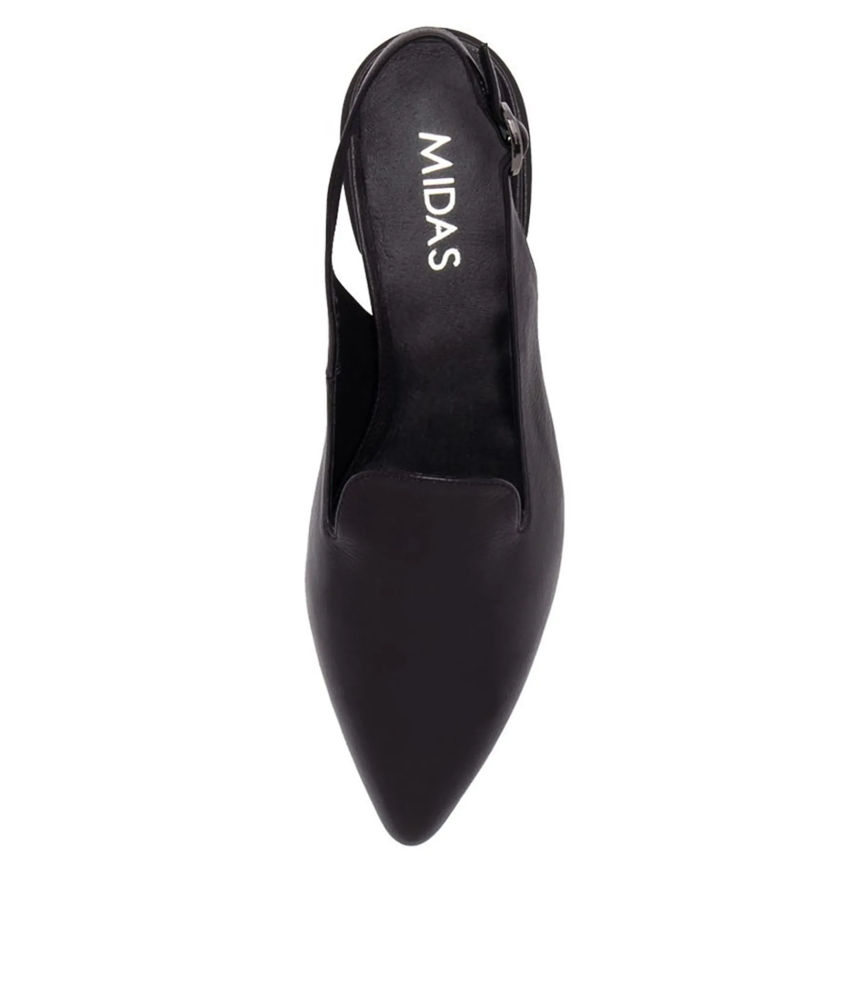 Clearance Midas Shoes Erol Black Leather Loafers