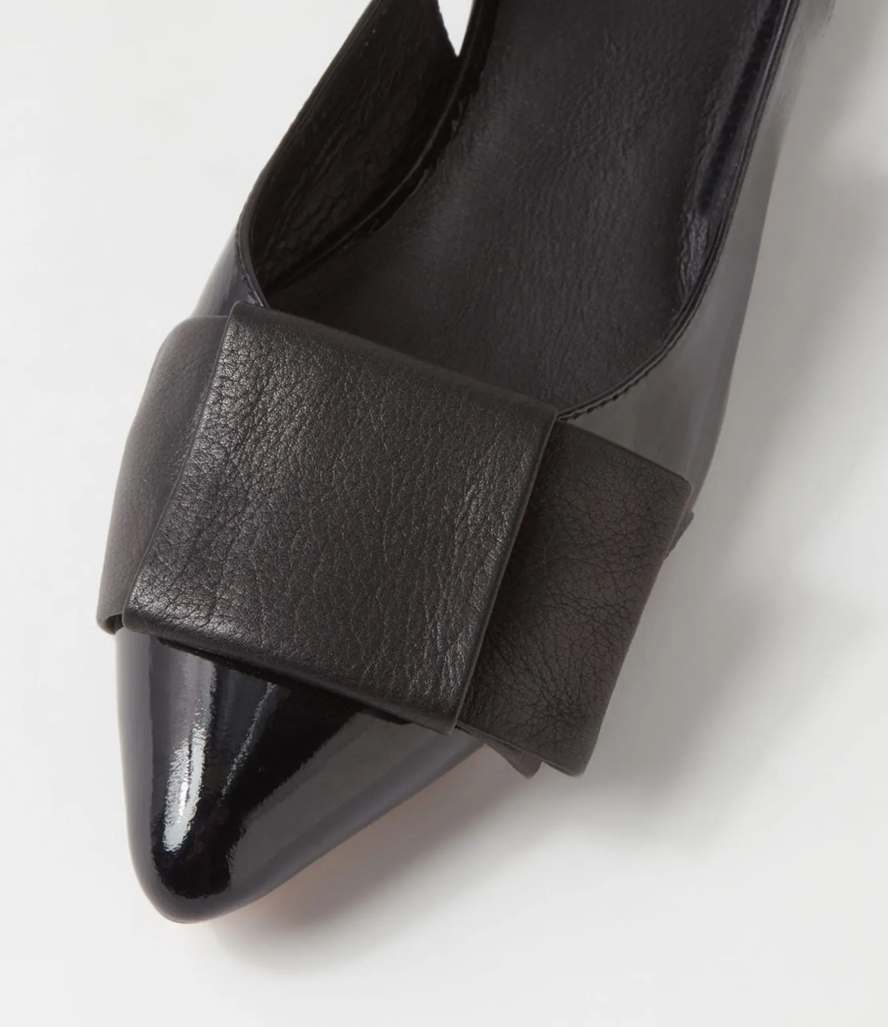 Shop Midas Shoes Evens Black Patent Leather Flat Shoes