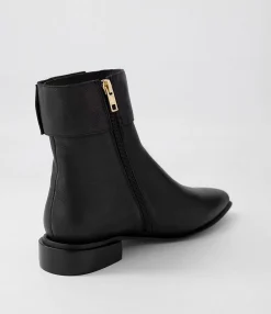 Cheap Midas Shoes Evo Black Gold Leather Ankle Boots