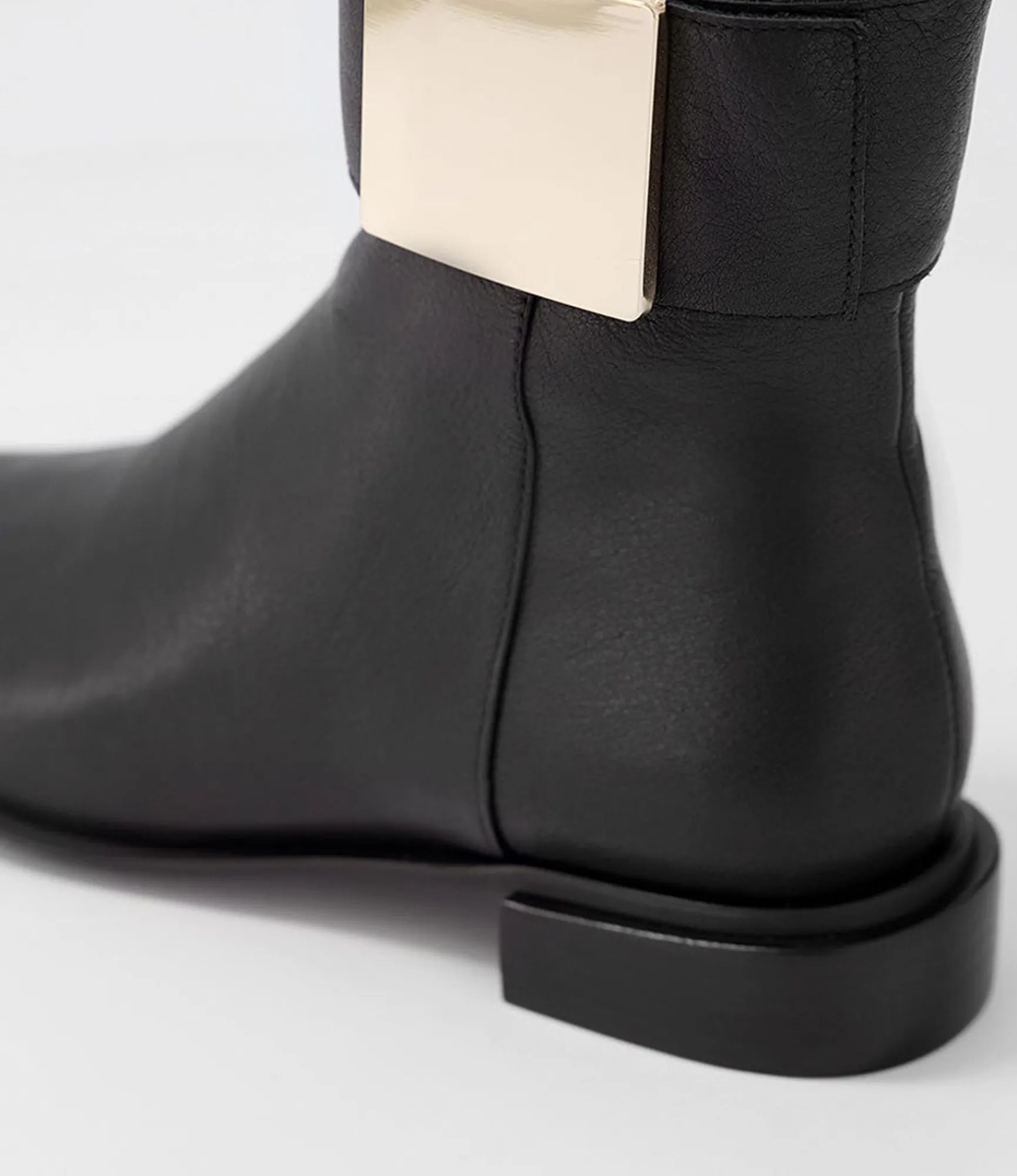 Cheap Midas Shoes Evo Black Gold Leather Ankle Boots