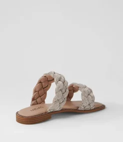 Store Midas Shoes Faba Silver Nude Jewels Slides