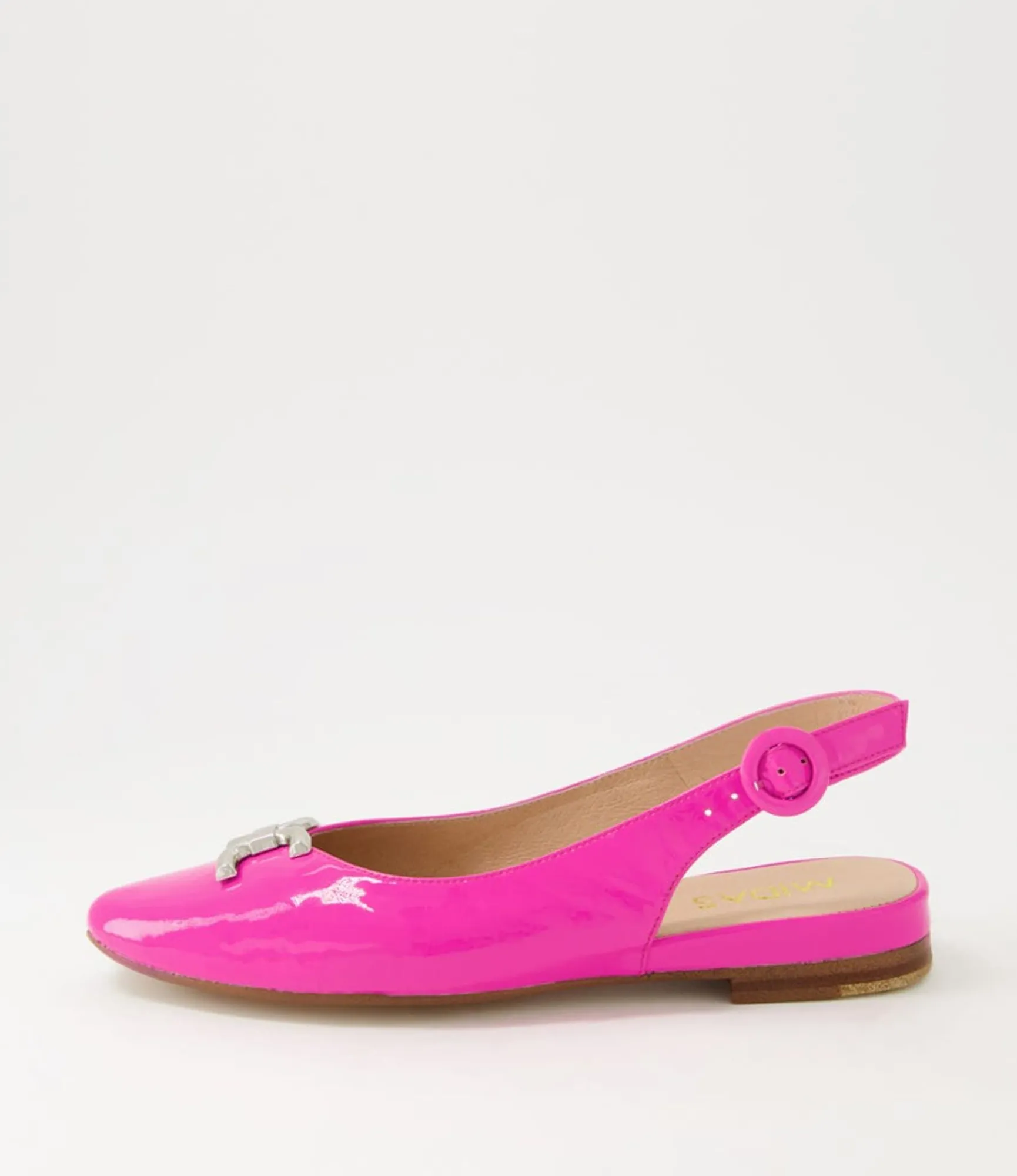 Online Midas Shoes Fallone Hot Pink Patent Leather Flat Shoes