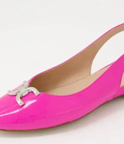 Online Midas Shoes Fallone Hot Pink Patent Leather Flat Shoes