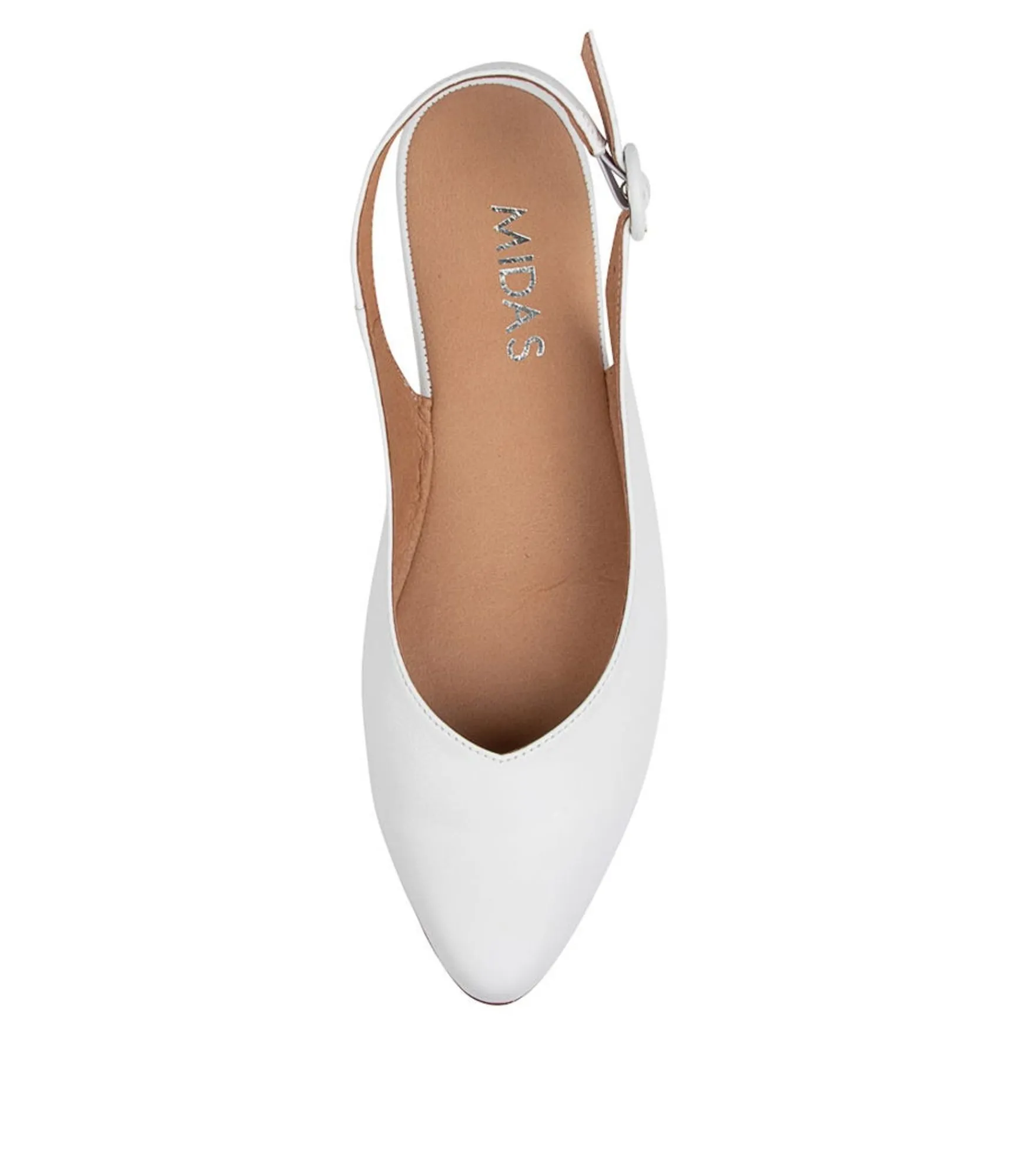 Best Midas Shoes Fancy White Leather