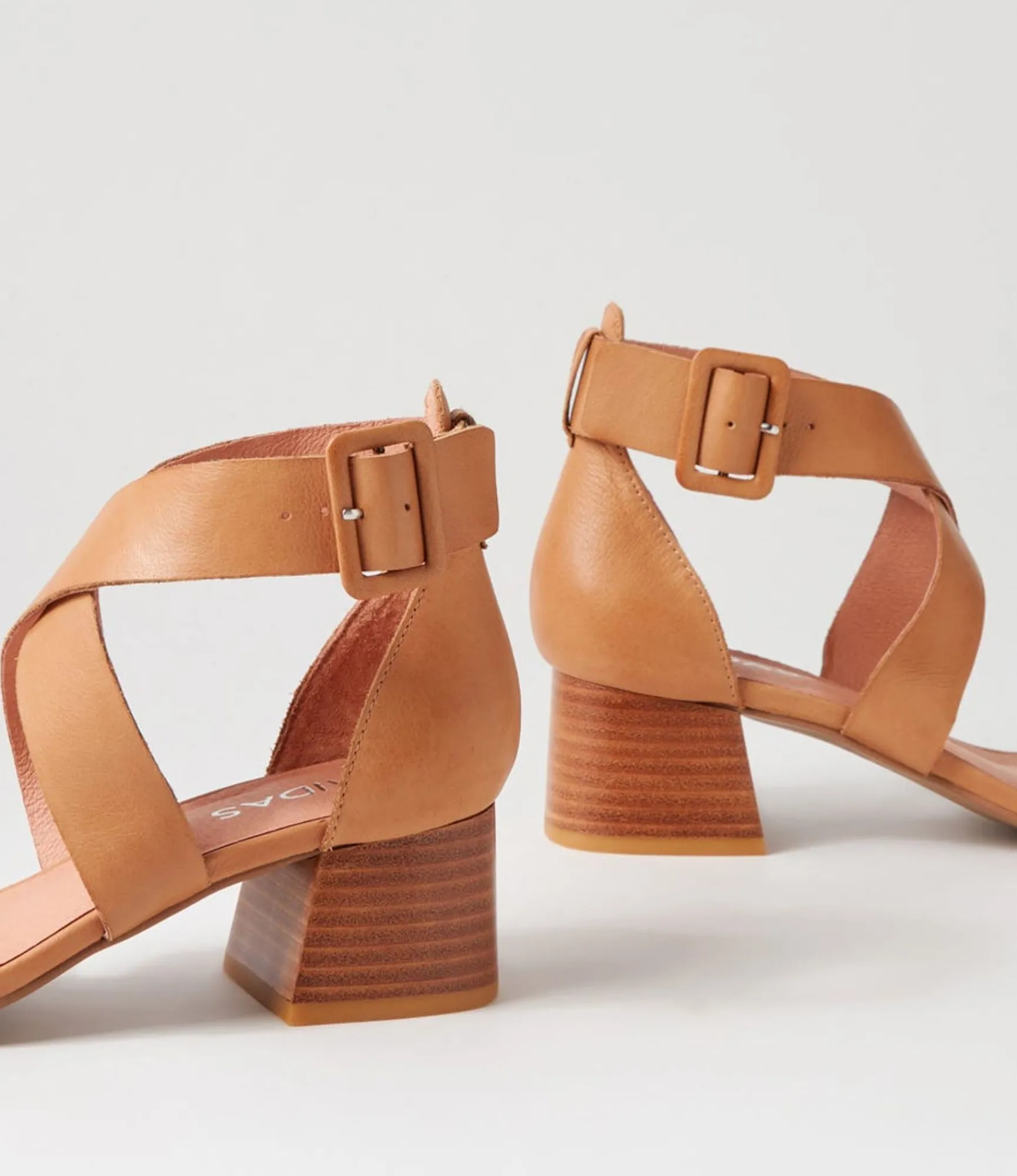 Online Midas Shoes Farlane Dark Tan Leather Sandals