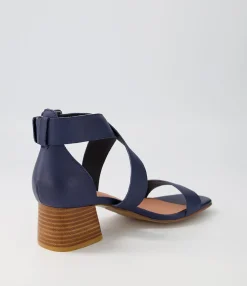 Flash Sale Midas Shoes Farlane Navy Leather Sandals