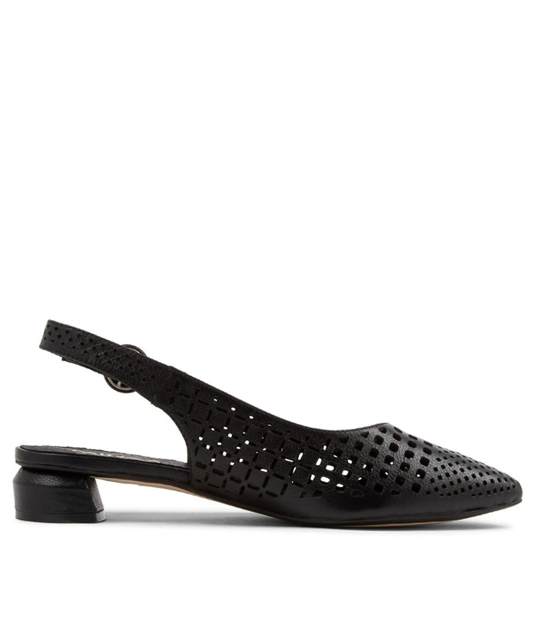 Shop Midas Shoes Favla Black Leather Flat Shoes