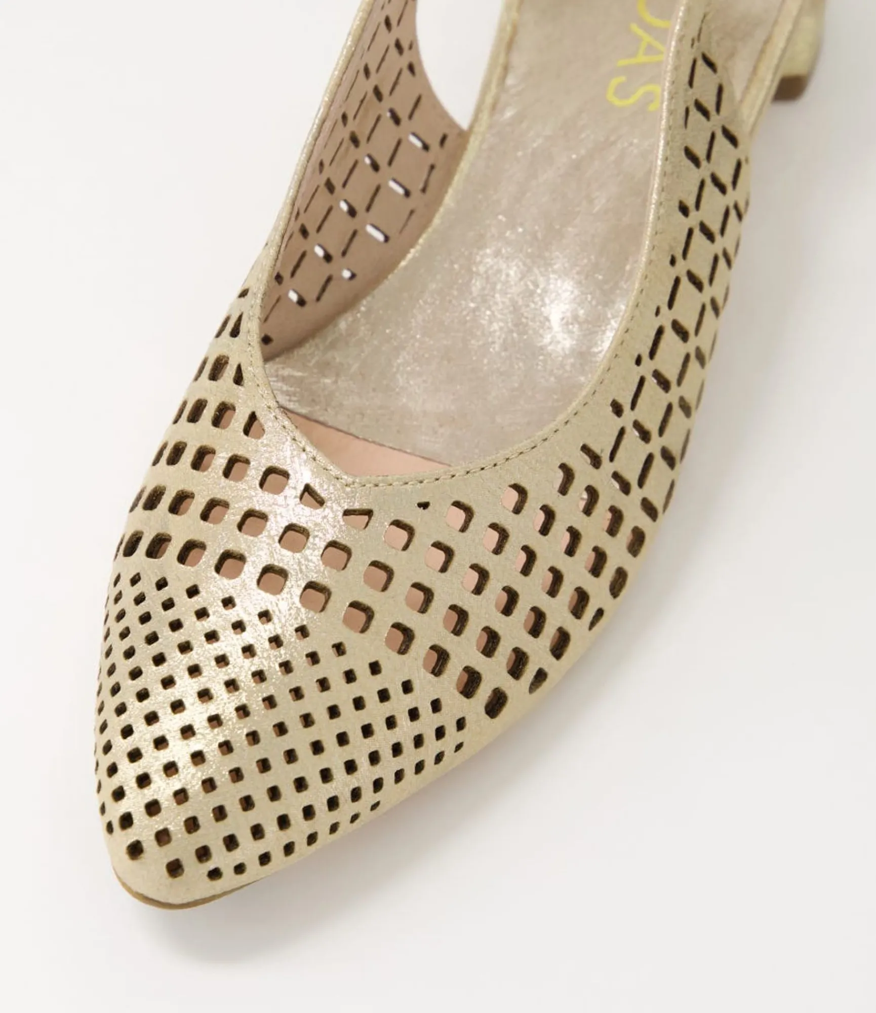 Outlet Midas Shoes Favla Platino Scratch Leather Flat Shoes
