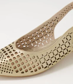 Outlet Midas Shoes Favla Platino Scratch Leather Flat Shoes