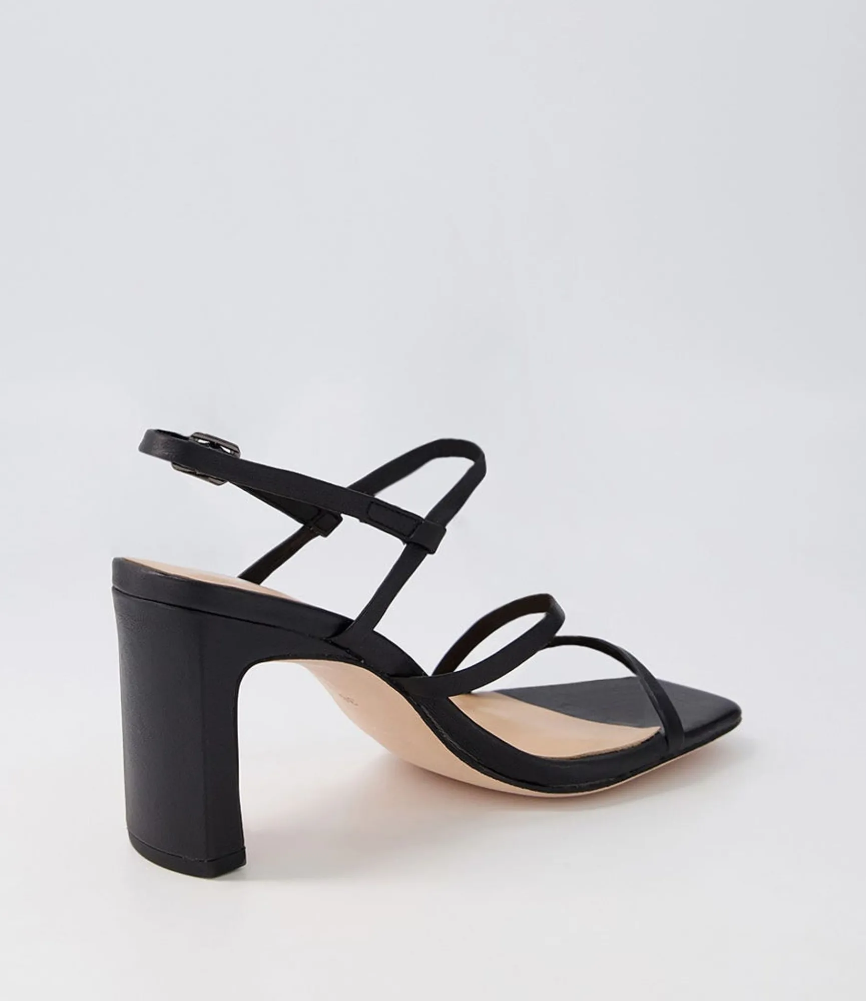 Outlet Midas Shoes Fayte Black Leather Sandals