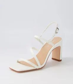 Flash Sale Midas Shoes Fayte White Leather Sandals