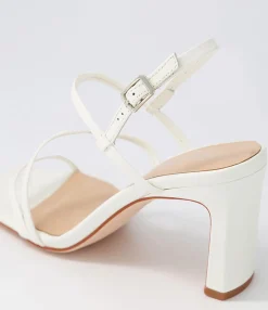 Flash Sale Midas Shoes Fayte White Leather Sandals