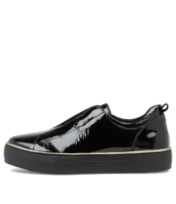 Flash Sale Midas Shoes Feathers Black Patent Leather Sneakers
