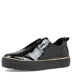 Flash Sale Midas Shoes Feathers Black Patent Leather Sneakers