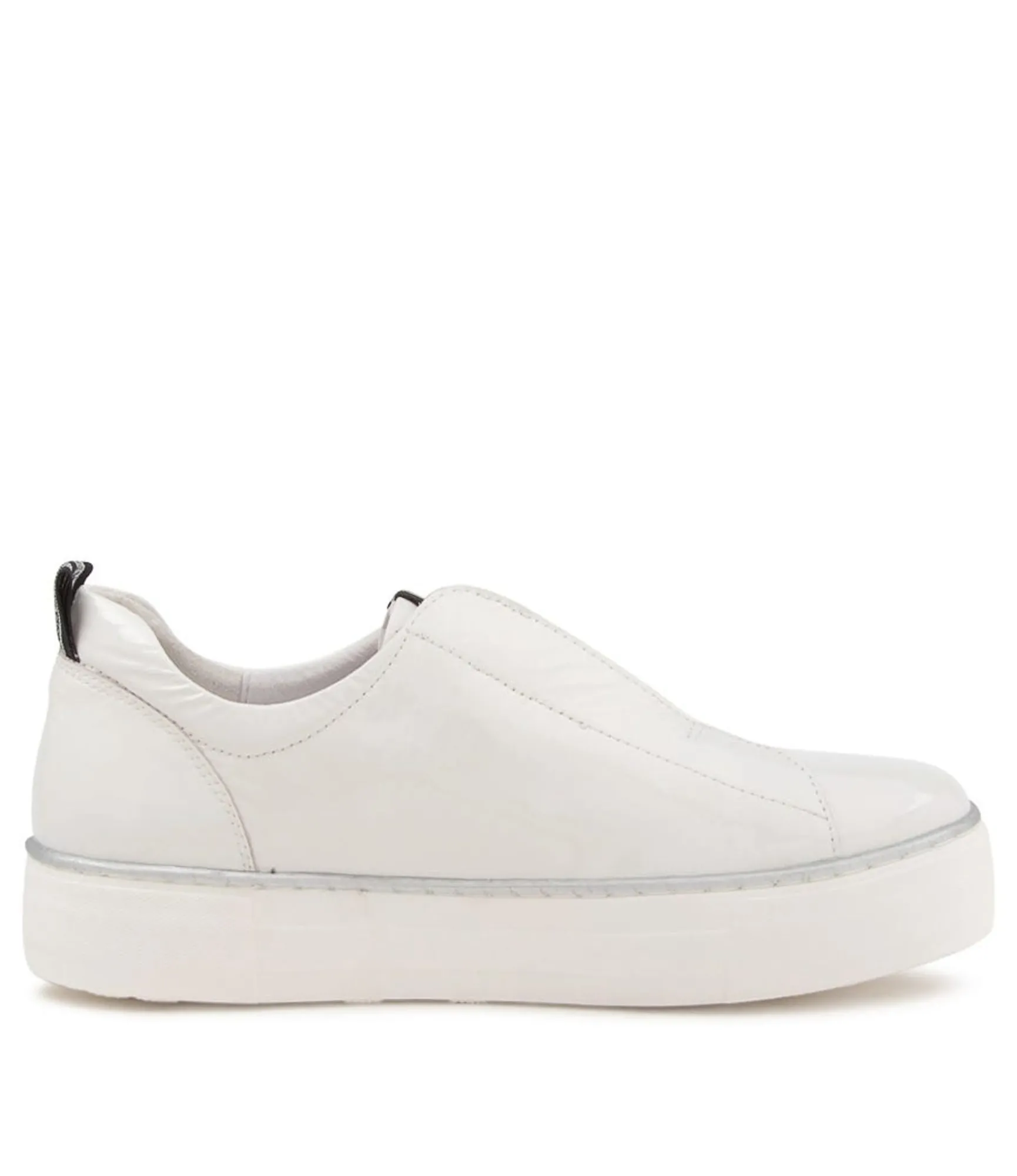 Cheap Midas Shoes Feathers White Patent Leather Sneakers